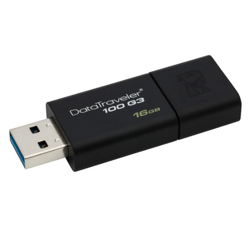 金士頓16GB USB3.0 U盤 DT100G3 黑色 滑蓋設(shè)計(jì) 展會(huì)禮品