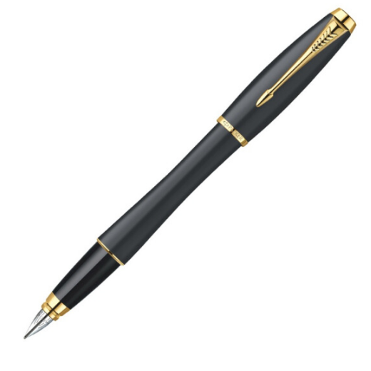 派克（PARKER）鋼筆都市系列磨砂金夾/白印logo 商務(wù)禮品