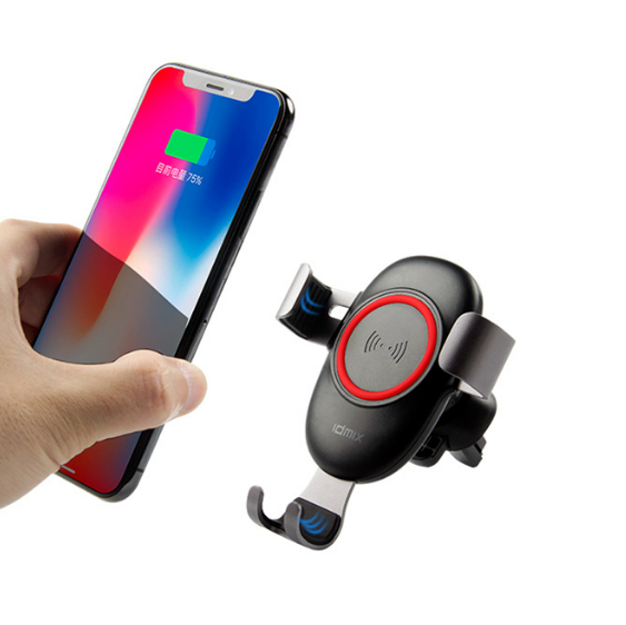 IDMIX車載無線充電器手機支架出風(fēng)口重力卡扣  汽車禮品定制