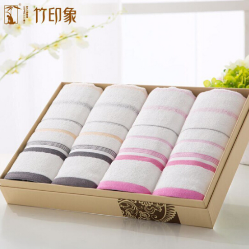 竹印象竹纖維雅玉家庭毛巾四件套 商務(wù)活動(dòng)禮品 員工福利禮品