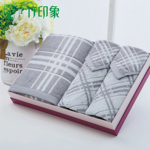 竹纖維雅格浴室三件套浴巾1條毛巾2條 企業(yè)活動(dòng)禮品團(tuán)購定制