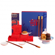 清樸堂 中秋禮品套裝 大吉祥 中式禮品送客戶(hù) 筷碟款